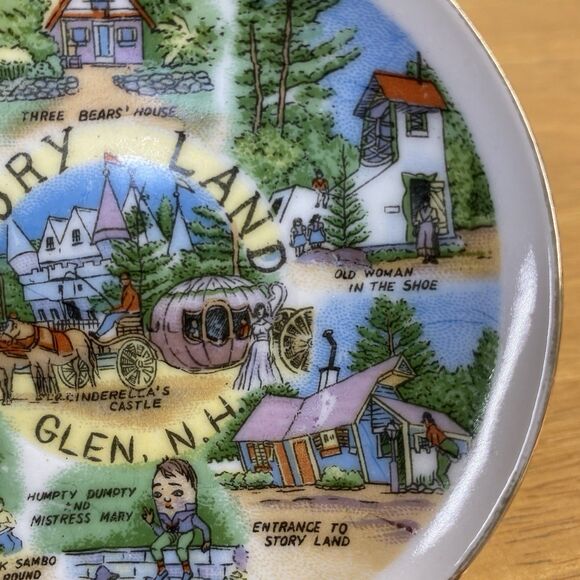 Vintage Story Land Amusement Park Glen N.H. Souvenir Mini Tea Cup and Saucer - Picture 9 of 15